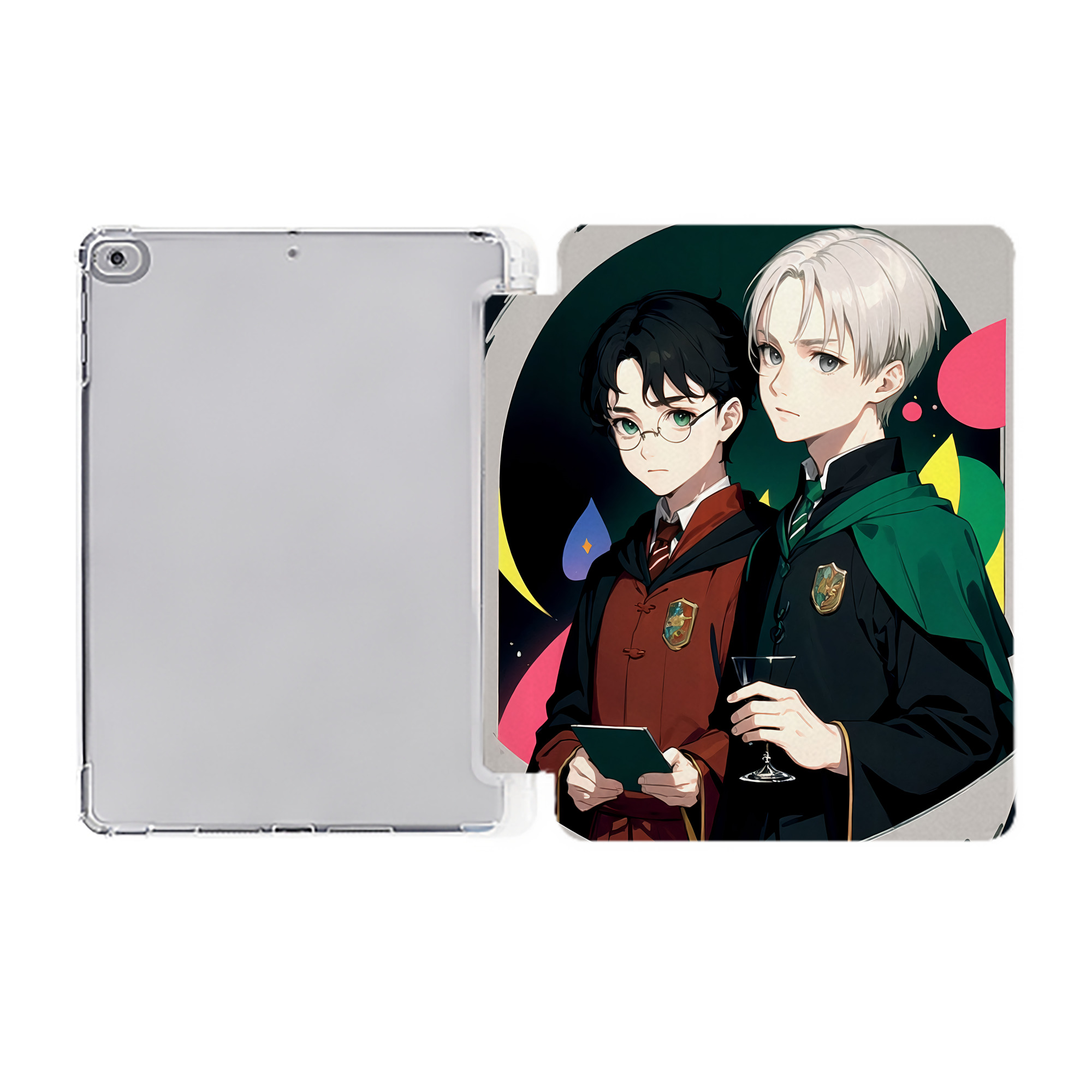 （画像用） Harry Potter ハリー・ポッターシリーズ IPad ケース ペン収納付き 三つ折りスタンド PUレザー×シリコン 対応機種9.5/10.5/10.9インチ